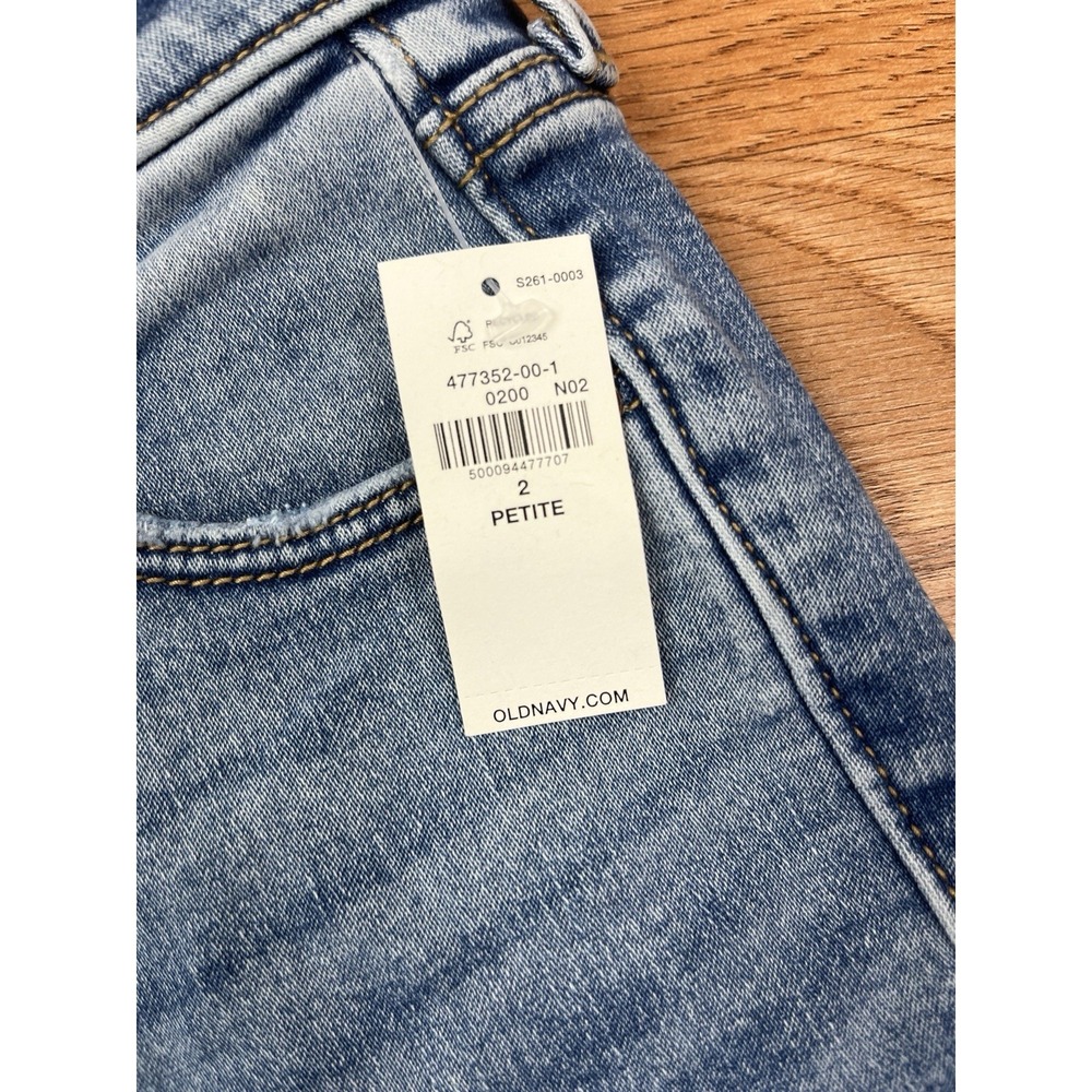 Old Navy High Rise Rockstar Super Skinny Jeans Size 2 Petite NEW - Picture 5 of 12